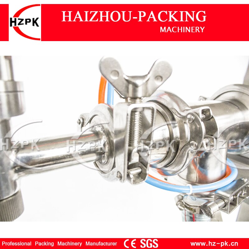 HZPK Vertical Single Head Liquid Filling Machine Electric&Pneumatic For Food Processor Filler Small Packer 1000-5000ml G1LYD5000