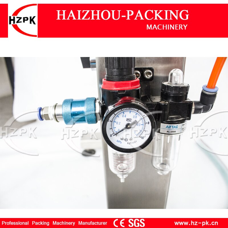 HZPK Vertical Single Head Liquid Filling Machine Electric&Pneumatic For Food Processor Filler Small Packer 1000-5000ml G1LYD5000