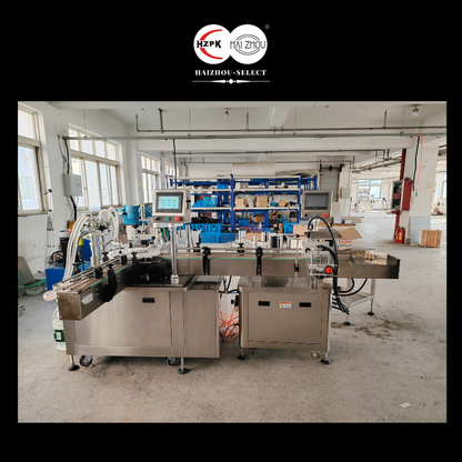 HAIZHOU-SELECT Fully Automatic Rotary Type Filling and Capping Machine Dropper Essential Oil Production Auto labeler