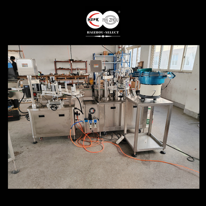 HAIZHOU-SELECT Fully Automatic Rotary Type Filling and Capping Machine Dropper Essential Oil Production Auto labeler