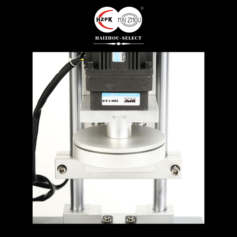 HAIZHOU-SELECT Semi-automatic Capping Pressing Machine Electrical Cap For Big Size Bottle Cover Table Pressure Cap Machine Plastic/Glass Bottle