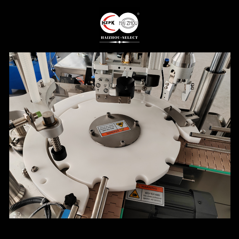 HAIZHOU-SELECT Fully Automatic Rotary Type Filling and Capping Machine Dropper Essential Oil Production Auto labeler