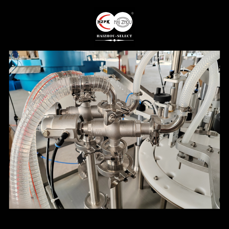 HAIZHOU-SELECT Fully Automatic Rotary Type Filling and Capping Machine Dropper Essential Oil Production Auto labeler