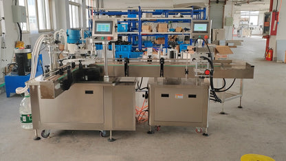 HAIZHOU-SELECT Fully Automatic Rotary Type Filling and Capping Machine Dropper Essential Oil Production Auto labeler