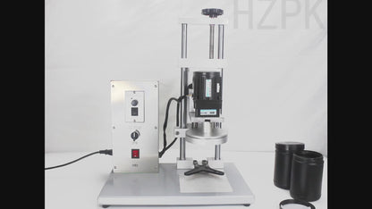 HAIZHOU-SELECT Semi-automatic Capping Pressing Machine Electrical Cap For Big Size Bottle Cover Table Pressure Cap Machine Plastic/Glass Bottle