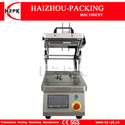 HAIZHOU Semi Automatic Flat Bottle Caps Box Labeling Machine Commercial Packing Machinery Self Adhesive Labels Easy Operate MT-150