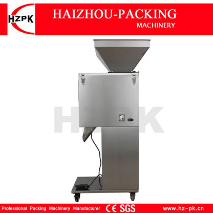 HZPK Semi Auto Seeds Tea Coffee Beans Bag Pouch Spice Bottle Jar Can Granule Particle Weighing Packing And Filling Machines