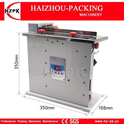 HZPK Semi Automatic Box Right Angle Corner Sealing And labeling machine Desk Table Small Packing Machinery 30mm