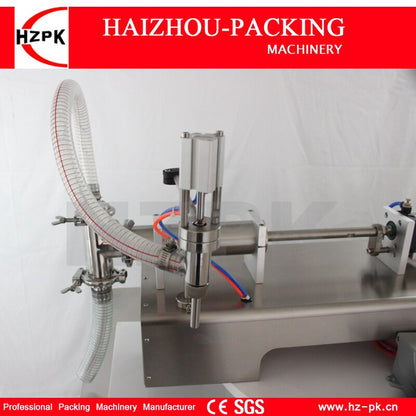 HZPK Semi-automatic Full Pneumatic Liquid Hand Sanitizer Gel Safe Small Commercial Packing No Electric Power Filling Machine