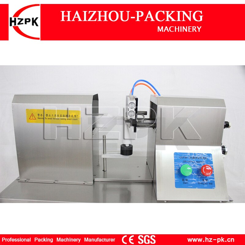 HZPK Semi-Automatic Ultrasonic Plastic Tube 64mm Sealing Machine With Cutting Commercial Packing For Toothpaste Direct Industry