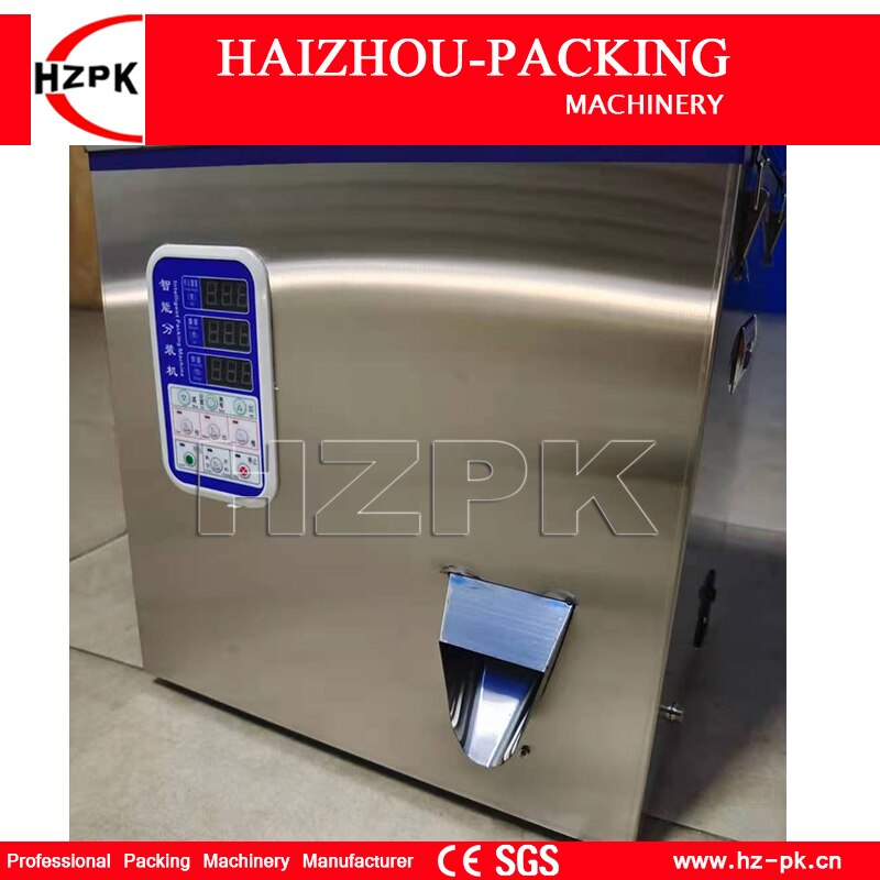 HZPK Small Granule Tea Spices Roasted Seeds Nuts Accesories 2-50g Weighing Bag Jar Bottles Filling Beans Packing Machine 610B