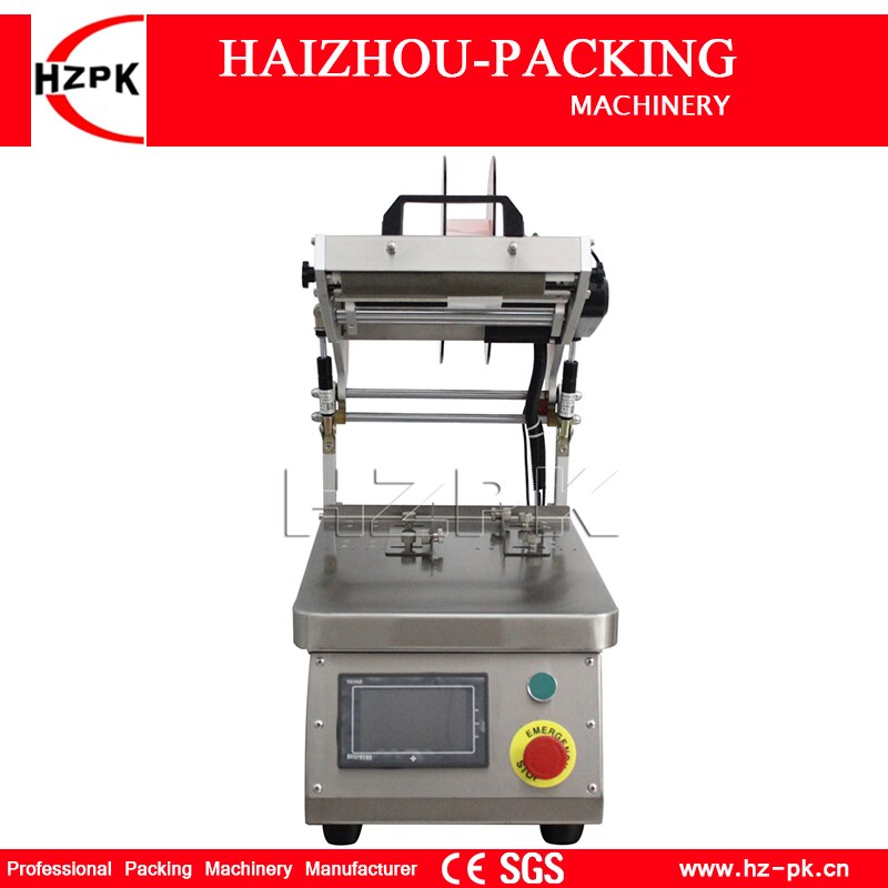 HZPK Semi Automatic Flat Bottle Caps Box Labeling Machine Commercial Packing Machinery Self Adhesive Labels Easy Operate MT-150