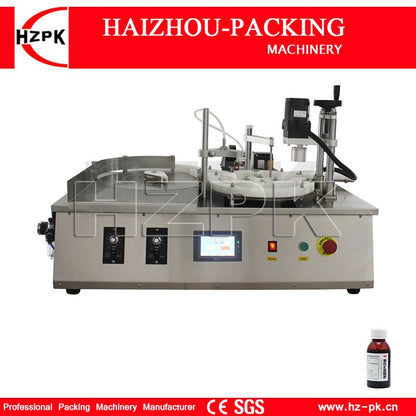 MINI Automatic Tabletop Liquid Filling And Round Plastic Screw Capping Machine Commercial Small Packing Machinery 5-100ml TFCM-Y