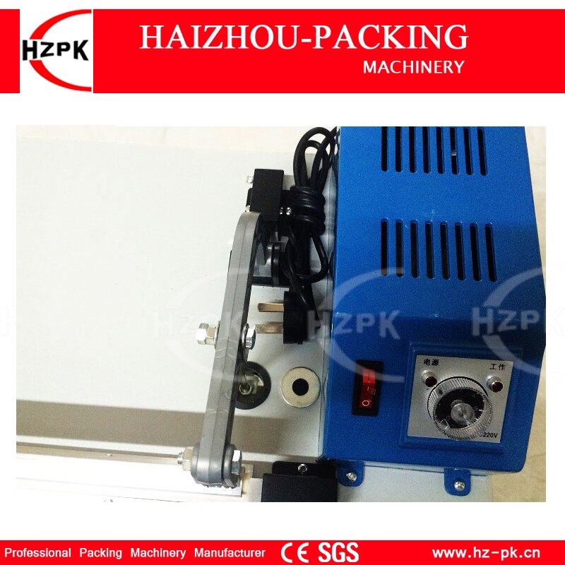 HZPK Pedal Impulse Sealer Packing Machine Food Saver With The Optional Color Strip Coder For Plastic Bags Aluminum Foil SF-300