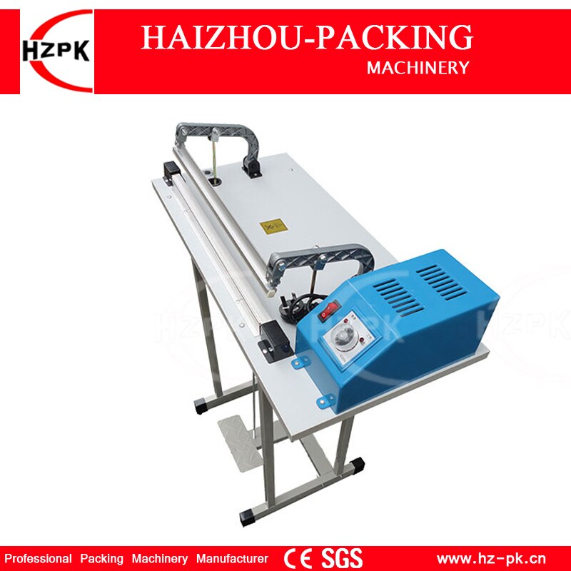 HZPk Pedal Impulse Sealer Packing Machine Product Food Saver Heat Sealer For Plastic Bags Sealing Machine Sealer 500mm SF-500