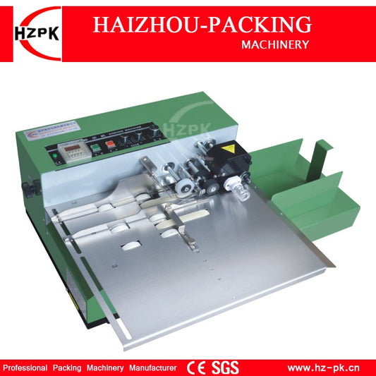 HZPK Solid Ink Roller Letters Numbers Coding Printing Machine Widen Type Machine Iron Shell Bag Manuals Paper Packing MY-380F/W