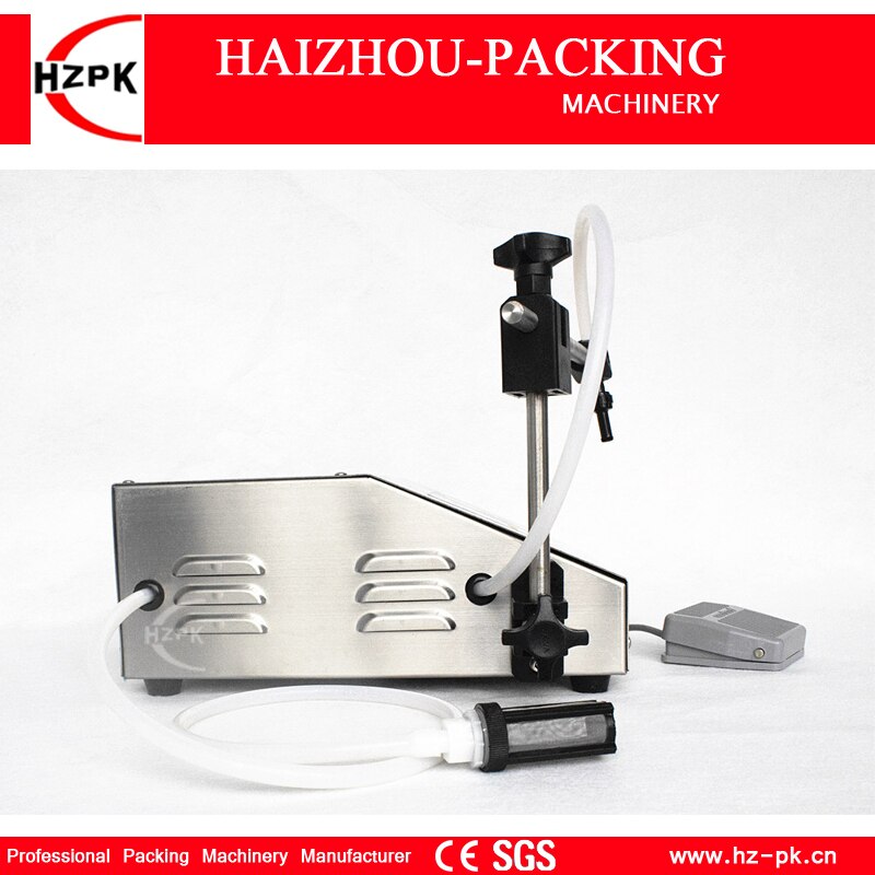 HZPK Electric Digital Control Liquid Filling Machine Portable Bottled Water Filling For Foods beverage 5-3500 Small Water Filler