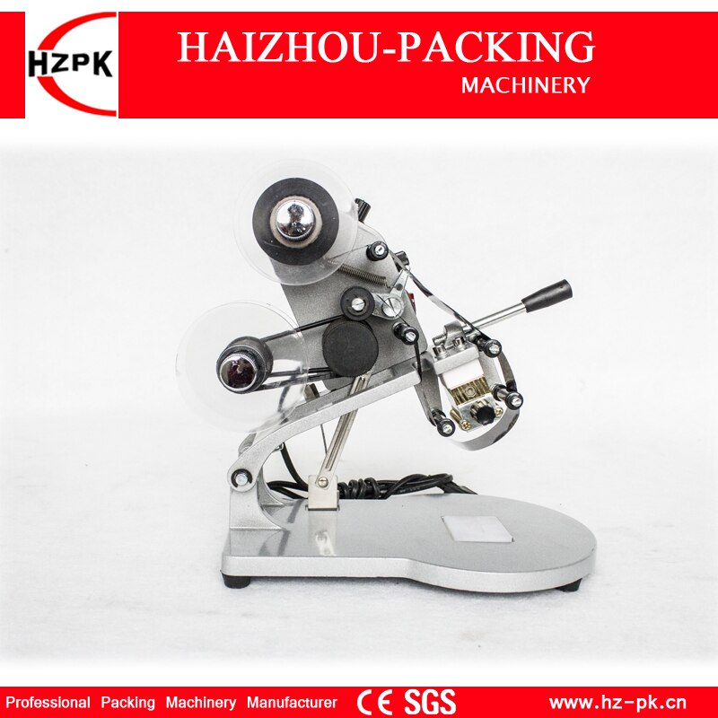 HZPK Color Ribbon Hot Coding Machine Heating Foil Manual Stamps Code Printing Machine Labels Plastic Bag Printer Machine DY-8