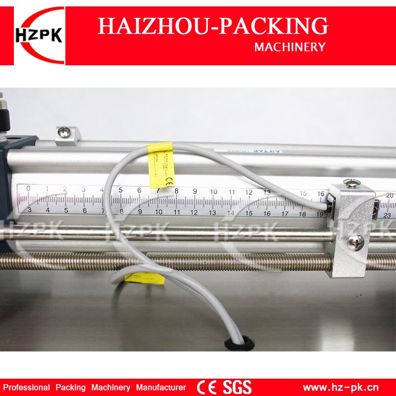 HZPK Semi-Automatic 304 Stainless Steel Horizontal Single Nozzle Bottle Pouch Filling Commercial Pack Machine 50-500ml G1WYD500