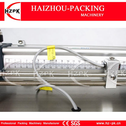 HZPK Semi-Automatic 304 Stainless Steel Horizontal Single Nozzle Bottle Pouch Filling Commercial Pack Machine 50-500ml G1WYD500