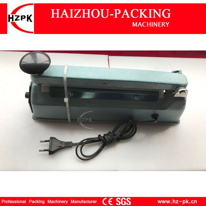 HZPK Heat Impulse Sealer Plastic Aluminum Bag Sealing Iron Body Manual Sealer Small Food Saver Packing Machine 400mm SF-400