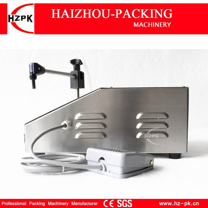 HZPK Electric Digital Control Liquid Filling Machine Portable Bottled Water Filling For Foods beverage 5-3500 Small Water Filler