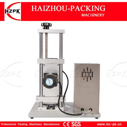 HZPK Semi-automatic Desktop Electric Screw Capping Machine Double Motor Working Aluminum Head For Plastic/Glass Bottle