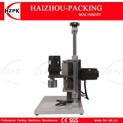 HZPK Semi-automatic Desktop Electric Screw Capping Machine Double Motor Working Aluminum Head For Plastic/Glass Bottle