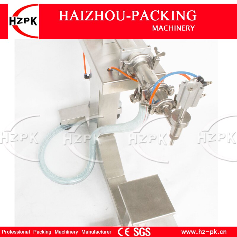 HZPK Vertical Single Head Liquid Filling Machine Electric&amp;Pneumatic For Food Processor Filler Small Packer 1000-5000ml G1LYD5000