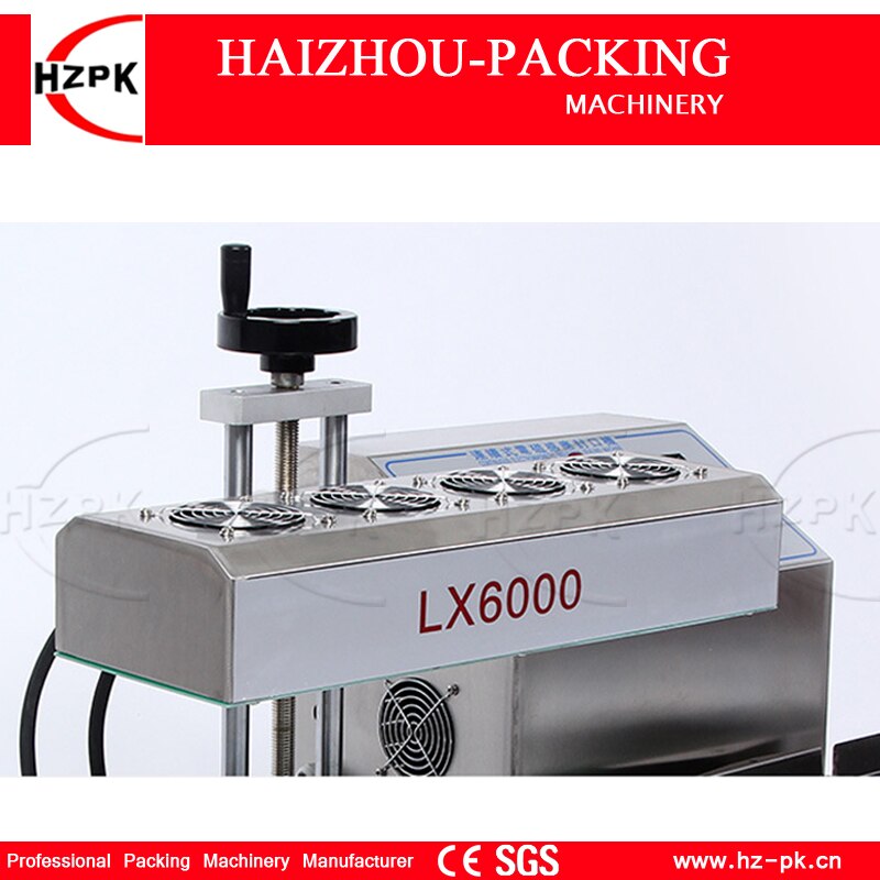 HZPK Desktop Stainless Steel Cover Automatic Electromagnetic Foil Sealing Machine Continuous Induction Sealer Machine 20-80mm