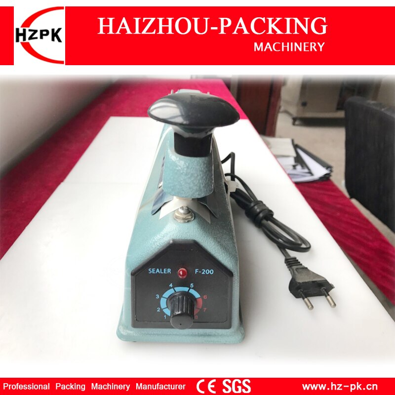 HZPK Heat Impulse Sealer Plastic Aluminum Bag Sealing Iron Body Manual Sealer Small Food Saver Packing Machine 400mm SF-400