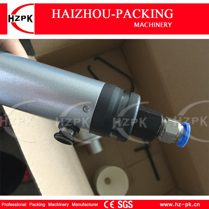 HZPK Handle Type Pneumatic Capping Machine Household Movement Cup Sealing Machine Small Packer For For Beverage Bottle Sealer