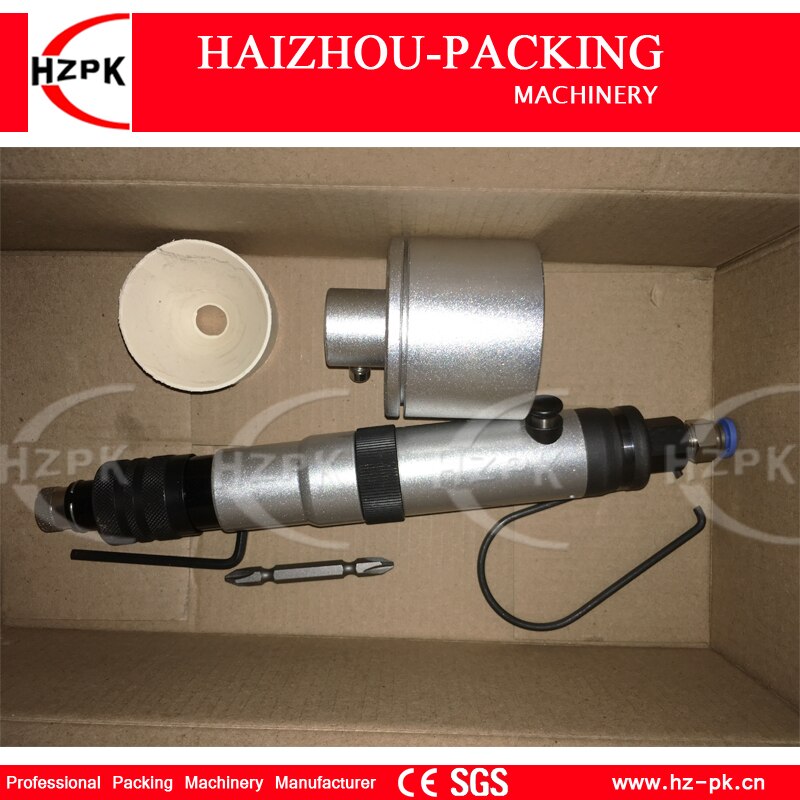 HZPK Handle Type Pneumatic Capping Machine Household Movement Cup Sealing Machine Small Packer For For Beverage Bottle Sealer