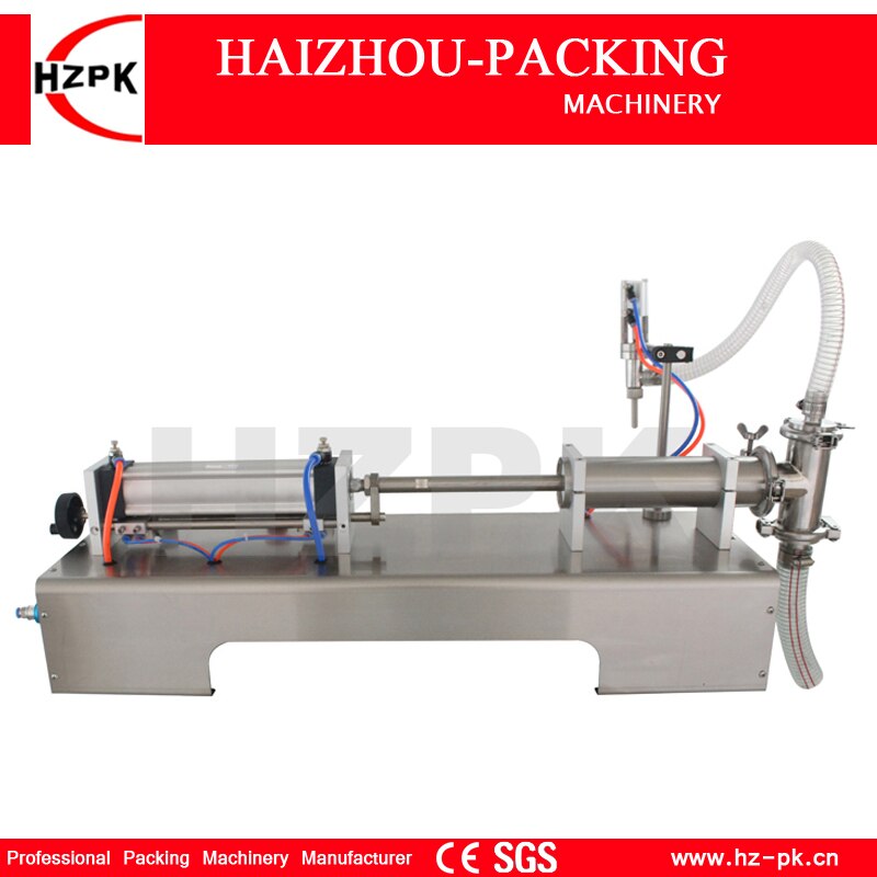 HZPK Horizontal Semi-automatic Stainless steel Air Full Pneumatic Liquid Hand Sanitizer Filler Mini Packing Filling Machine