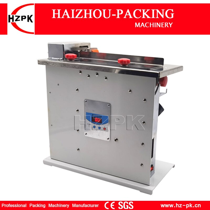 HZPK Semi Automatic Box Right Angle Corner Sealing And labeling machine Desk Table Small Packing Machinery 30mm