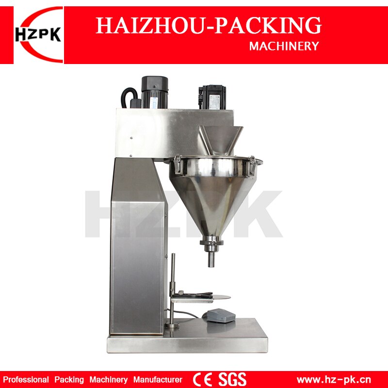 HZPK Servo Small Benchtop Powder Filling Machine For Rice/Face Powder Desktop Mini Filling Equipment With PLC Touch Screen 1-30g