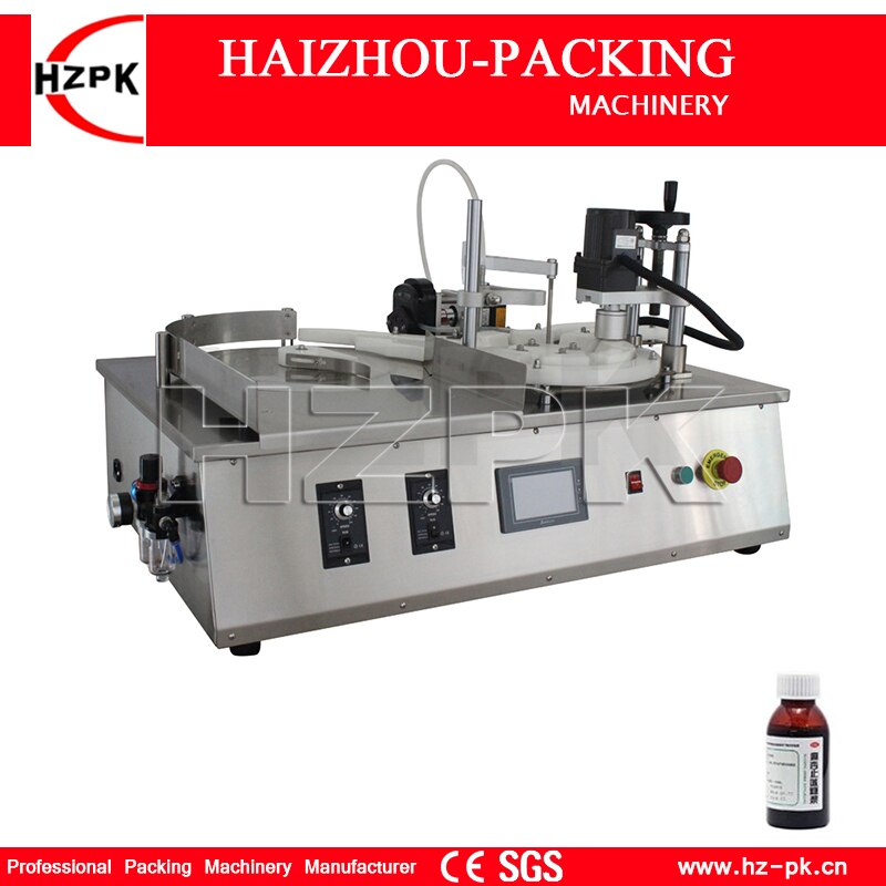 MINI Automatic Tabletop Liquid Filling And Round Plastic Screw Capping Machine Commercial Small Packing Machinery 5-100ml TFCM-Y