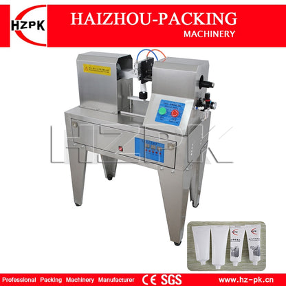 HZPK Semi-Automatic Ultrasonic Plastic Tube 64mm Sealing Machine With Cutting Commercial Packing For Toothpaste Direct Industry