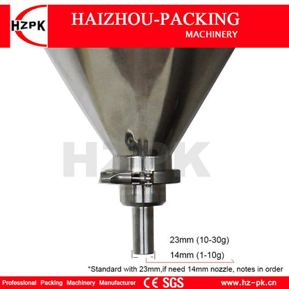 HZPK Servo Small Benchtop Powder Filling Machine For Rice/Face Powder Desktop Mini Filling Equipment With PLC Touch Screen 1-30g