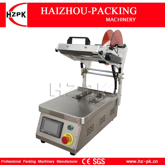 HZPK Semi Automatic Flat Bottle Caps Box Labeling Machine Commercial Packing Machinery Self Adhesive Labels Easy Operate MT-150
