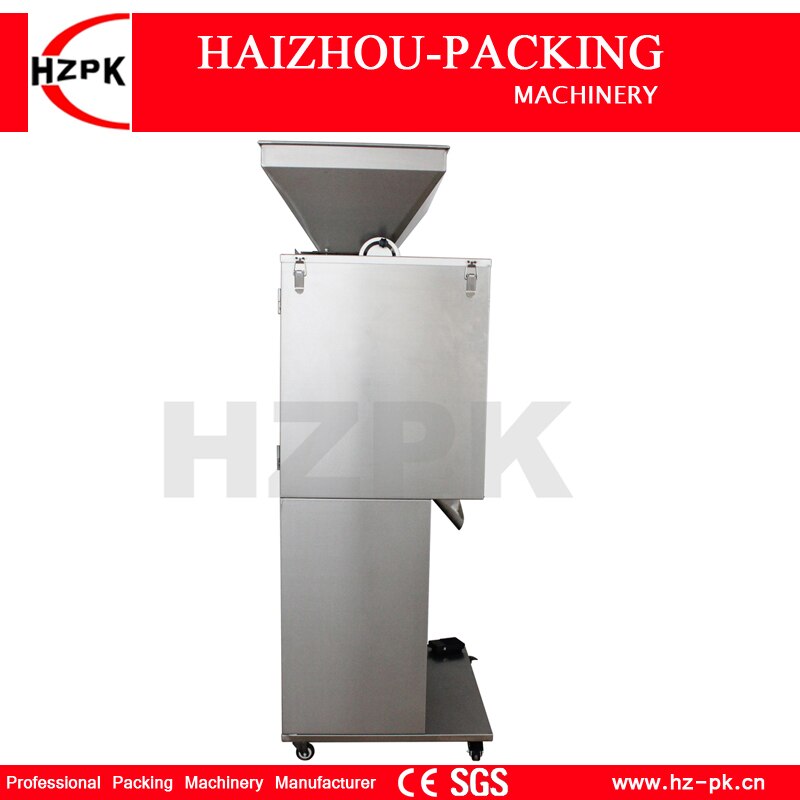 HZPK Semi Auto Coffee Beans Bag Pouch Spice Bottle Jar Can Particle Granule Weighing Filling And Packing Machine 100-10000g