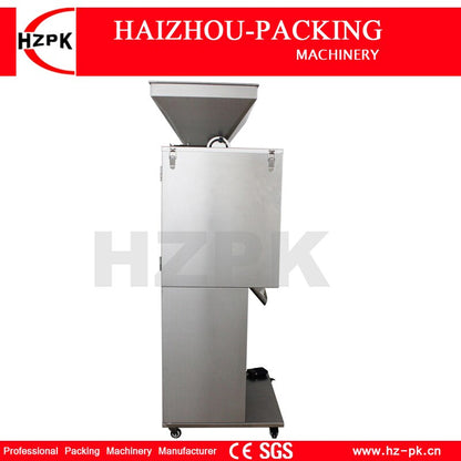 HZPK Semi Auto Coffee Beans Bag Pouch Spice Bottle Jar Can Particle Granule Weighing Filling And Packing Machine 100-10000g