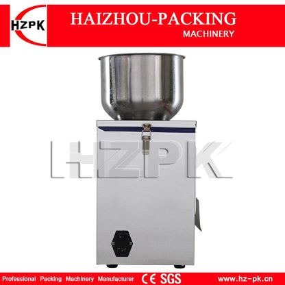 HZPK Small Granule Tea Spices Roasted Seeds Nuts Accesories 2-50g Weighing Bag Jar Bottles Filling Beans Packing Machine 510B